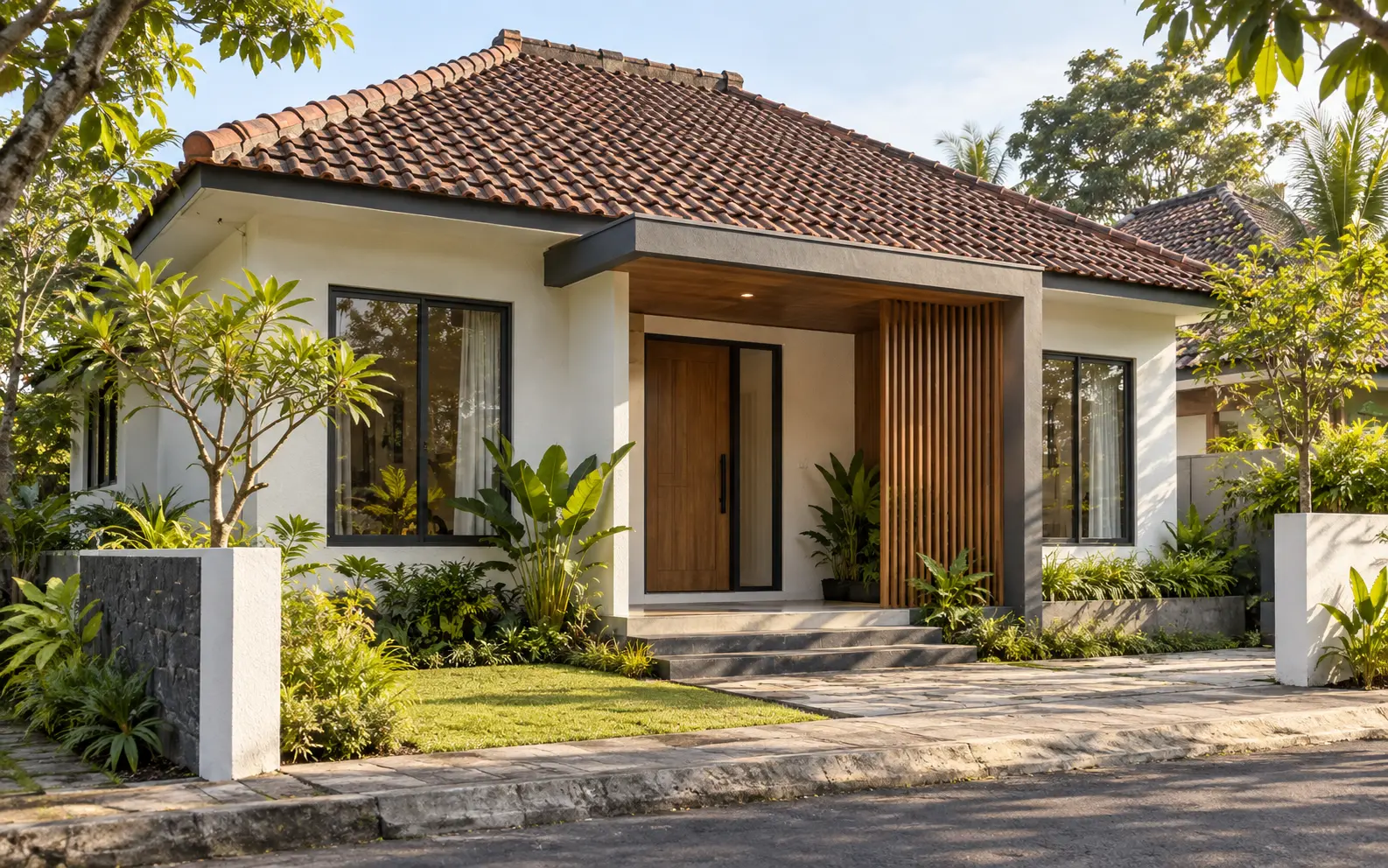Ilustrasi konsep renovasi rumah tinggal